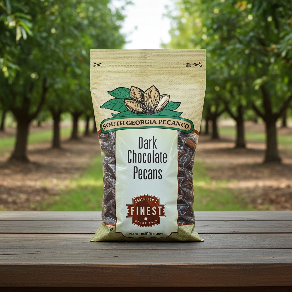 Dark Chocolate Pecan Halves